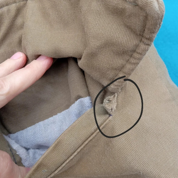 Vintage Military Parka Jacket Faux Fur Hood/Collar Men's Medium - Picture 13 of 16